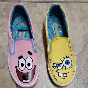 SpongeBob SquarePants Kids Slip-On Shoes - Pink and Yellow